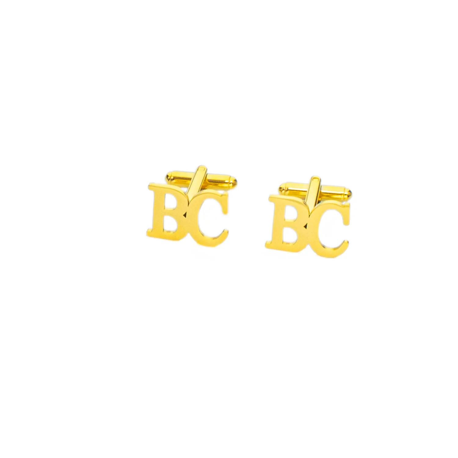 1 Pair Custom Letter Button Covers Set Suit Cufflinks - Image 11