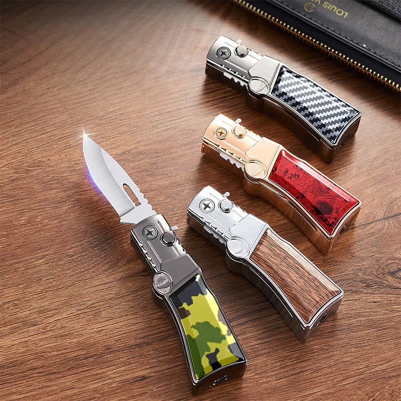 2 In 1 Portable Multifunctional Folding Knife Lighter - Image 4