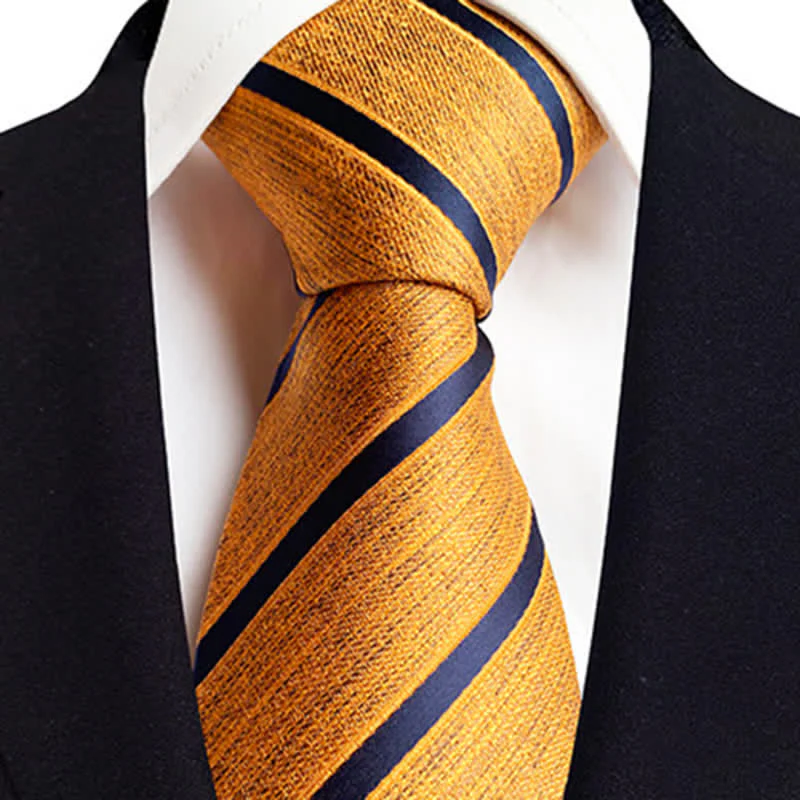 Men's Classic Thin Striped Necktie - Image 2