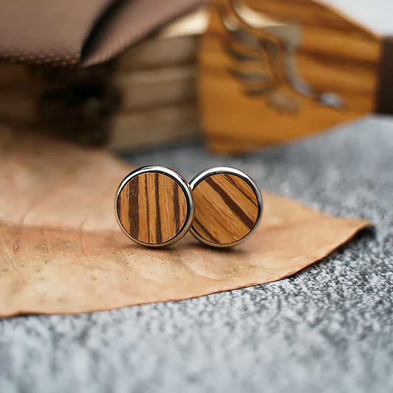 3Pcs Men's Hollow Angle Wings Wooden Bow Tie Set - Image 6