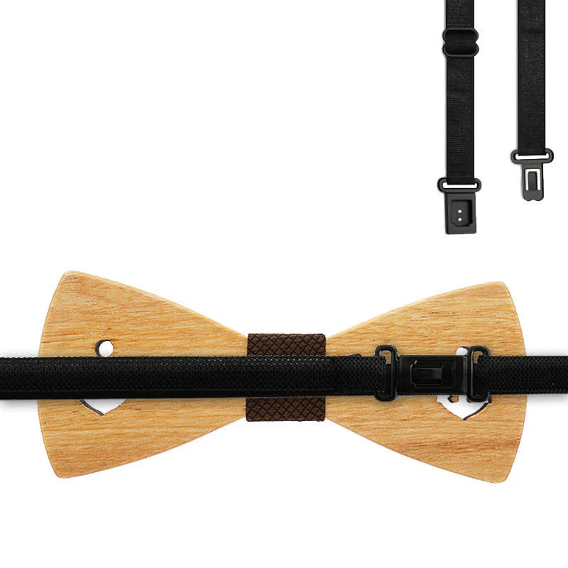 3Pcs Men's Hollow Boat Anchor Wooden Bow Tie Set - Image 7