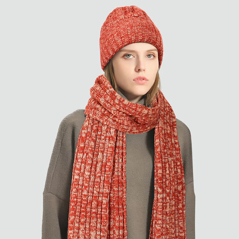 3Pcs Unisex Stylish Hat Long Scarf Touch Screen Gloves Set - Image 10