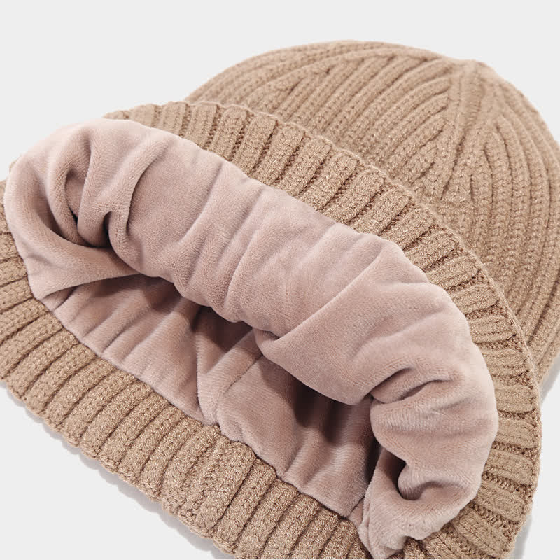 3Pcs Unisex Classic Versatile Hat Scarf Gloves Set - Image 7