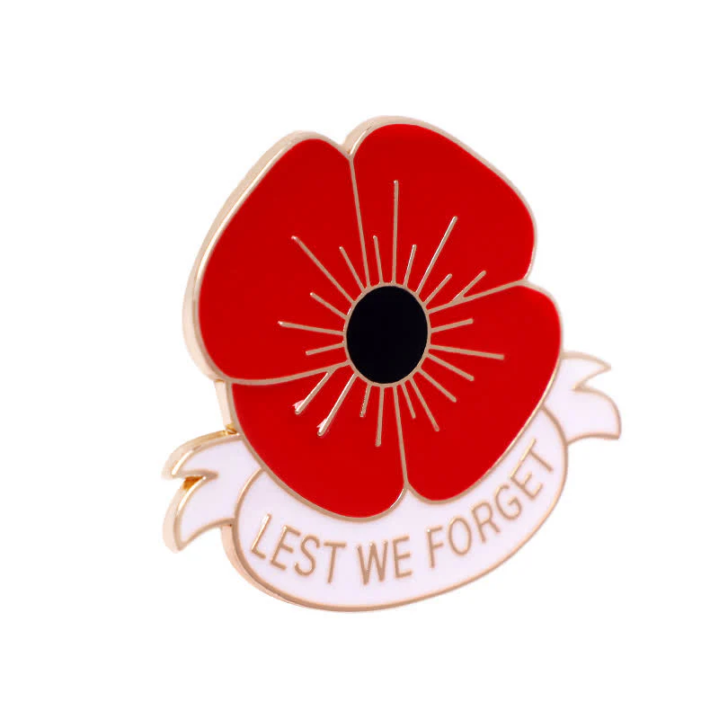 3Pcs Unisex Lest We Forget Poppy Brooch - Image 11