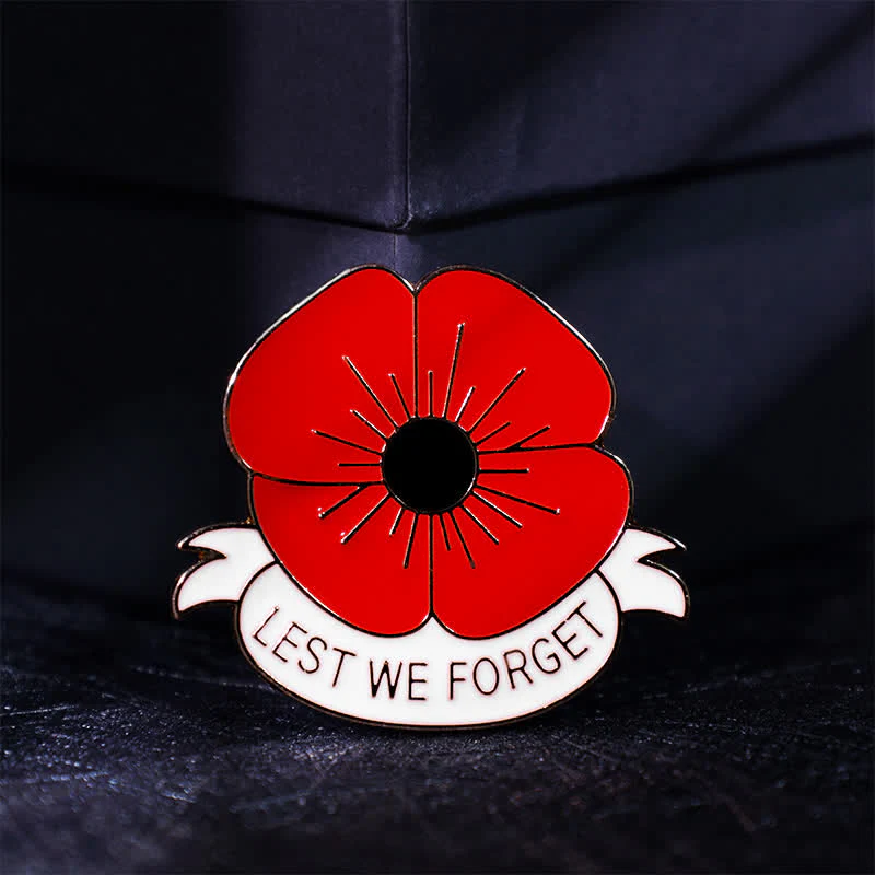 3Pcs Unisex Lest We Forget Poppy Brooch - Image 8