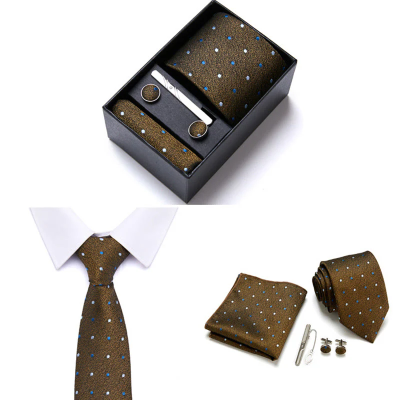 4Pcs Men's Business Formal Elegant Necktie Set - Image 11