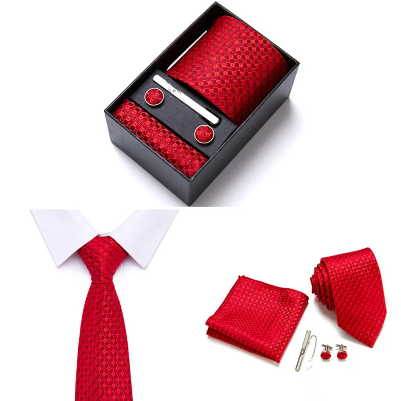 4Pcs Men's Business Formal Elegant Necktie Set - Image 5