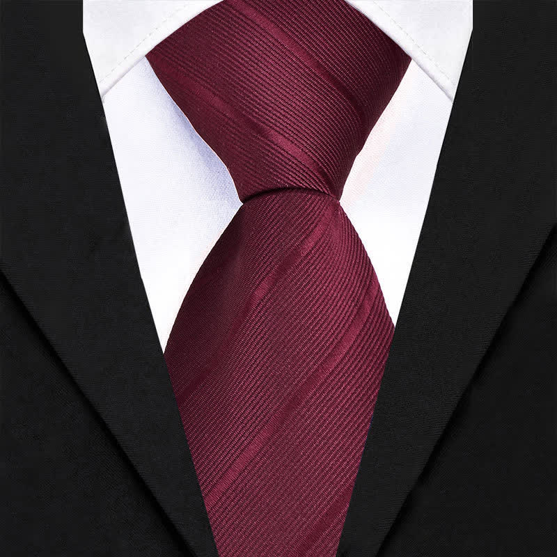 5Pcs Men's Twilled Necktie Rose Brooch Bow Ties Gift Box - Image 2