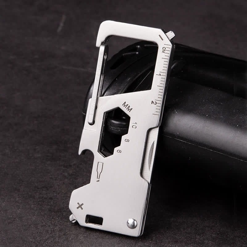 6 In 1 EDC Outdoor Portable Tool Folding Mini Knife Keychain - Image 8