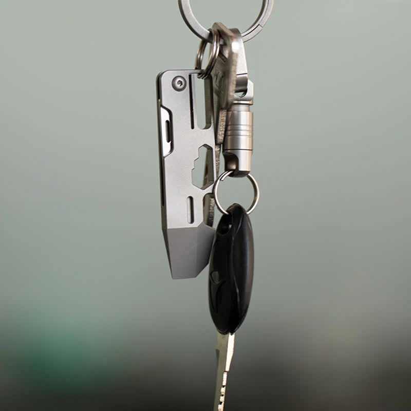 9 In 1 EDC-Tool Multifunctional Folding Mini Knife Keychain - Image 5