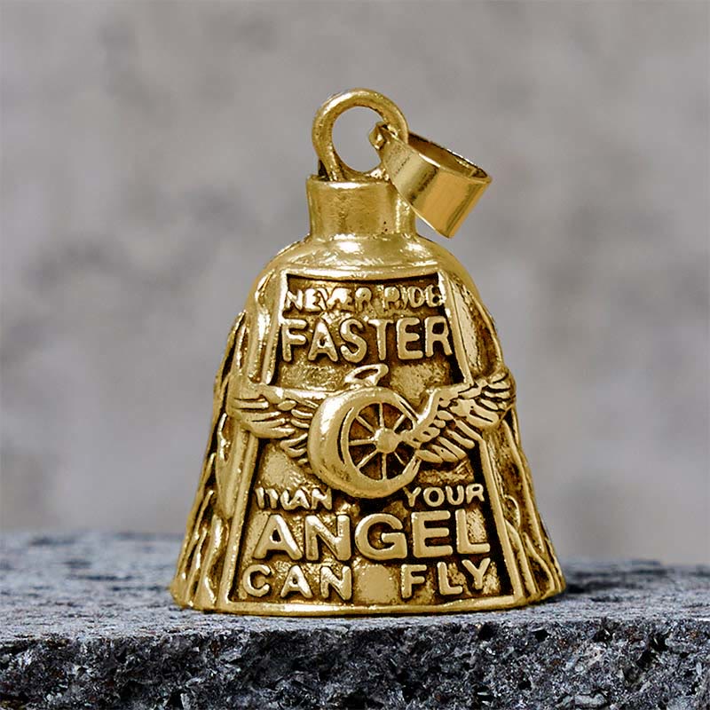 Angel Wing Wheel Lucky Bell Keychain For Riding - Image 6