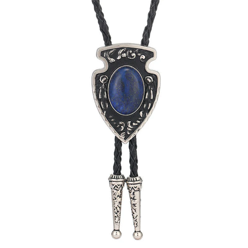 Arrows Tribal Style Artificial Stone Pendant Bolo Tie - Image 12