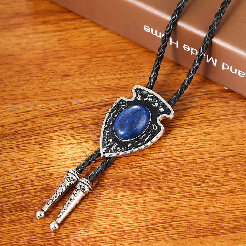 Arrows Tribal Style Artificial Stone Pendant Bolo Tie - Image 13