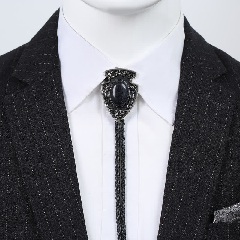 Arrows Tribal Style Artificial Stone Pendant Bolo Tie - Image 17