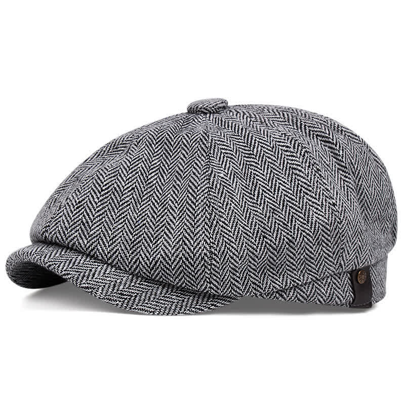 Artist Tweed Octagonal Beret Cap - Image 5