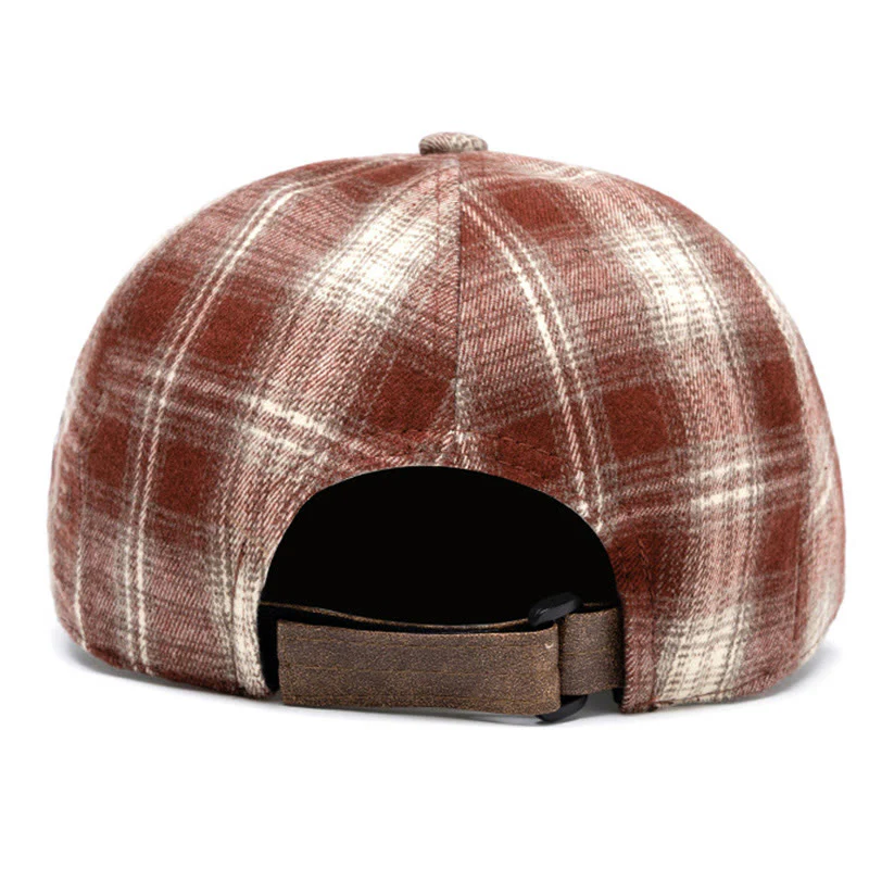 Autumn & Winter Artistic Retro Versatile Checkered Beret - Image 5