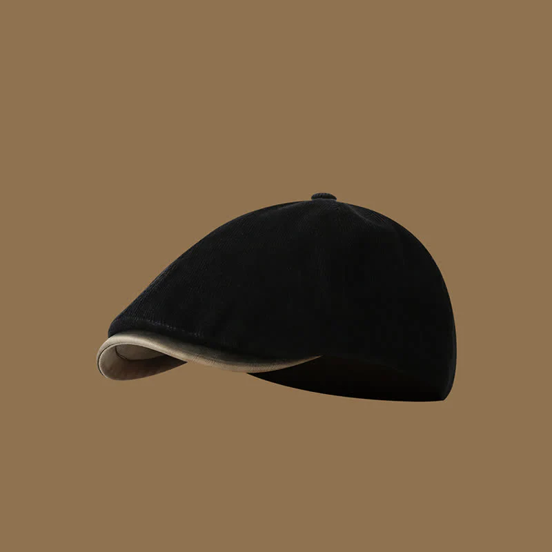 Autumn Winter Retro Corduroy Advance Beret Hat - Image 10