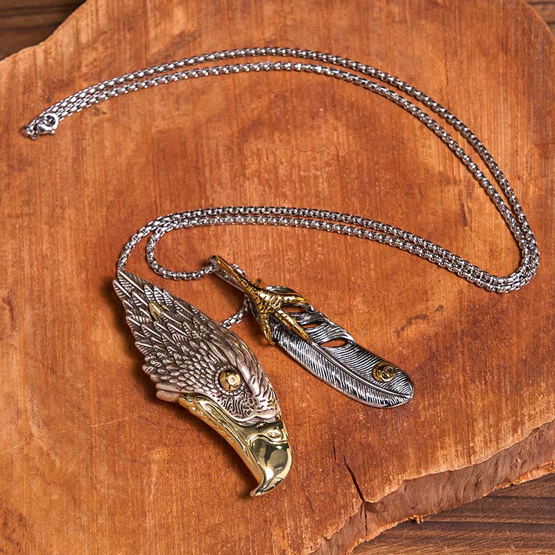 Bald Eagle Pendant DIY Hidden Knife Belt Buckle Ring Bundle Set - Image 3