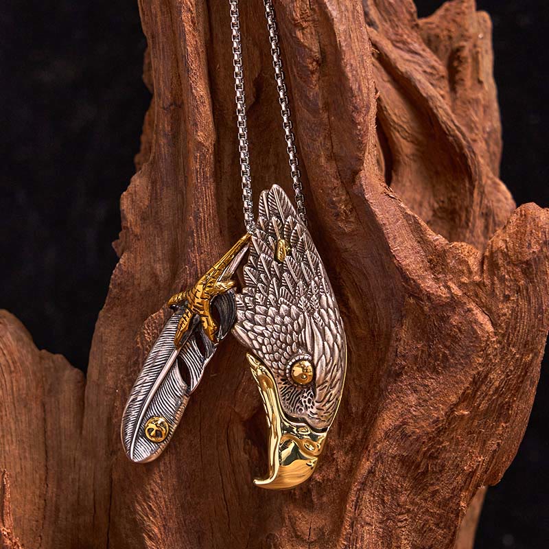Bald Eagle Pendant DIY Hidden Knife Belt Buckle Ring Bundle Set - Image 4