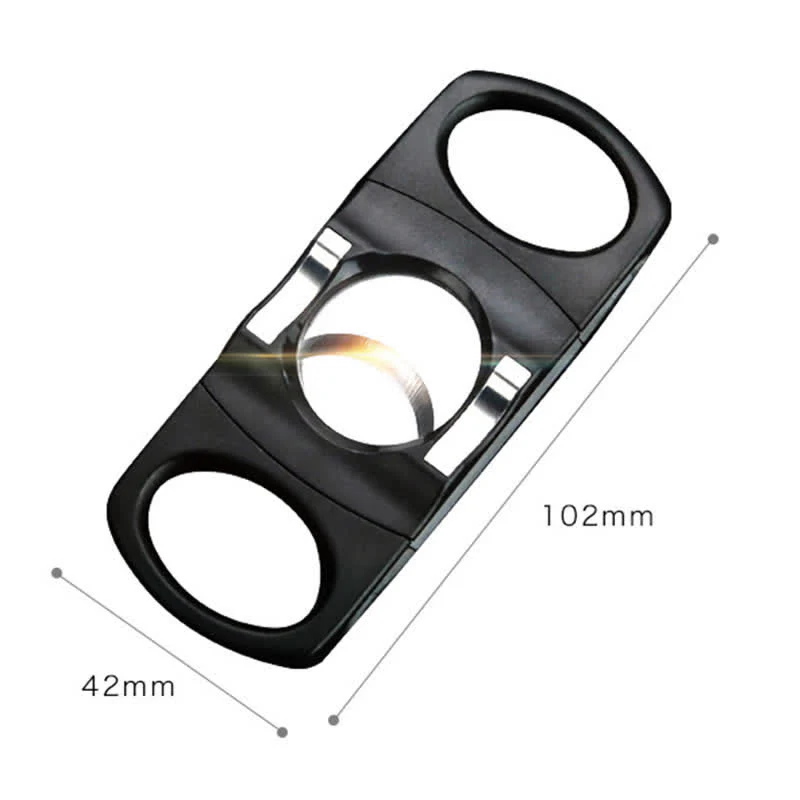 Black Guillotine Stainless Steel 27MM Double Blade Cigar Cutter - Image 5
