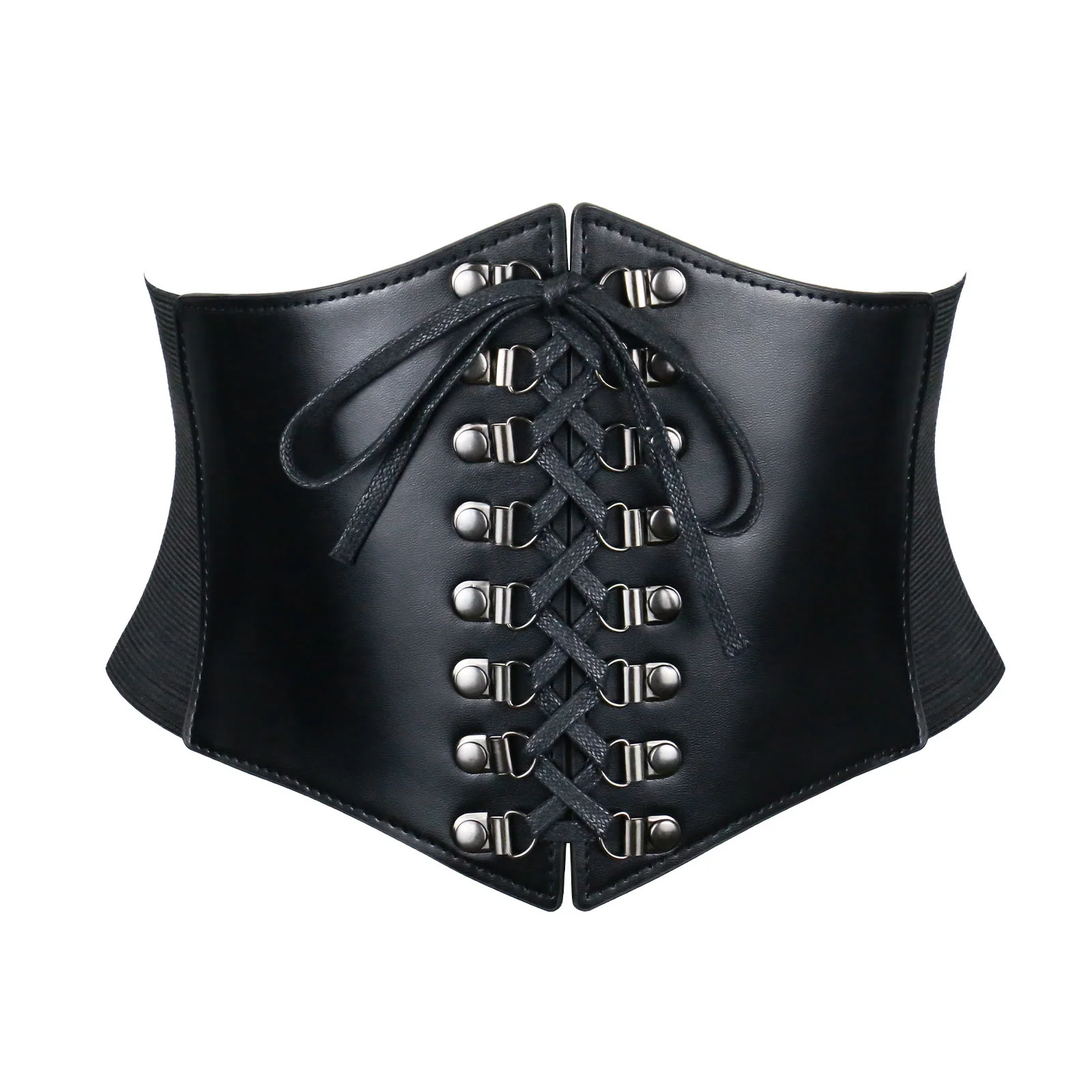 Black Women's Stylish Buckle & Strap Corset Belt - Image 3