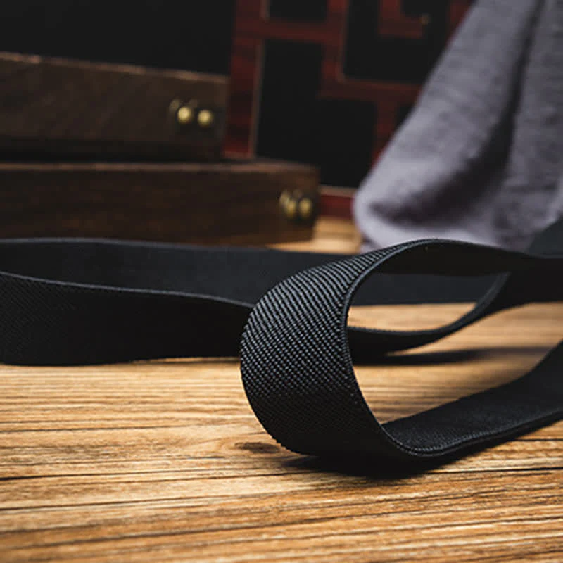 Black X-Back Holster Type Elastic Suspenders - Image 4