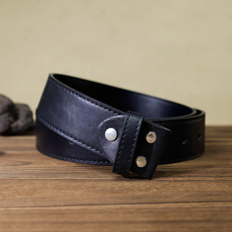Men's DIY Long Horn Bull Arrow Buckle Leather Belt - Image 9