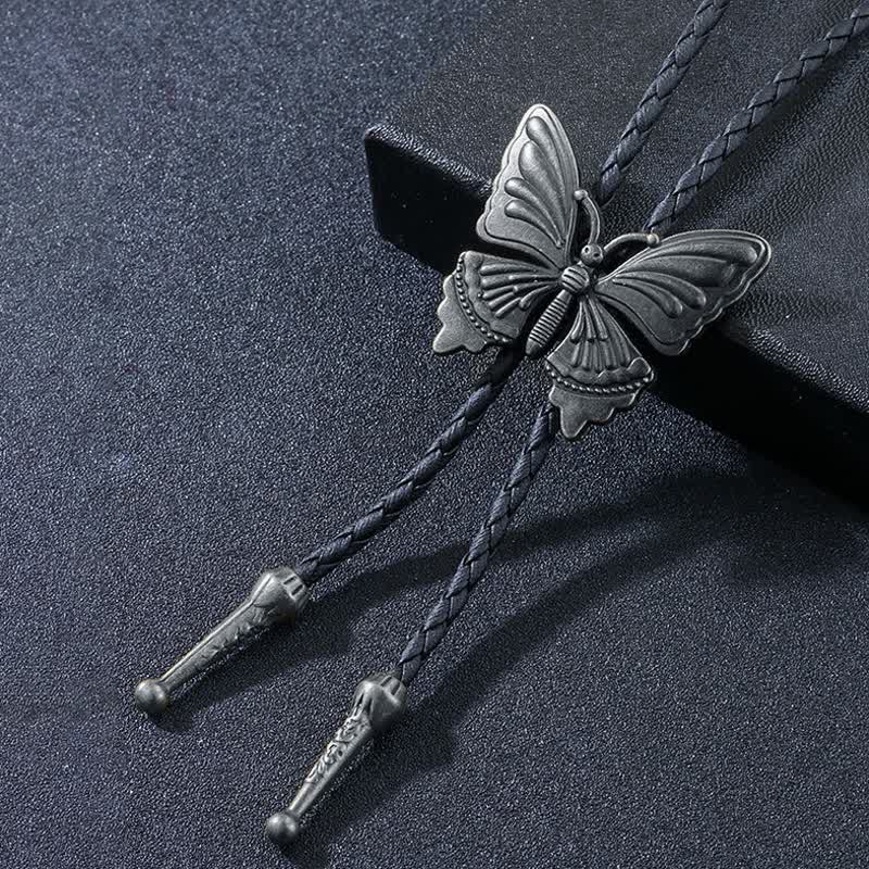 Charming Dance Butterfly Braided Bolo Tie - Image 6