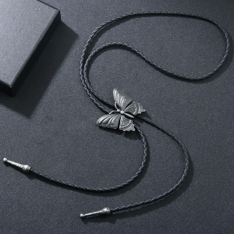Charming Dance Butterfly Braided Bolo Tie - Image 7