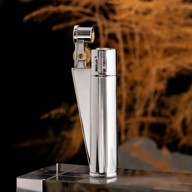 Chic Simple Cylindrical Refillable Kerosene Lighter - Image 4