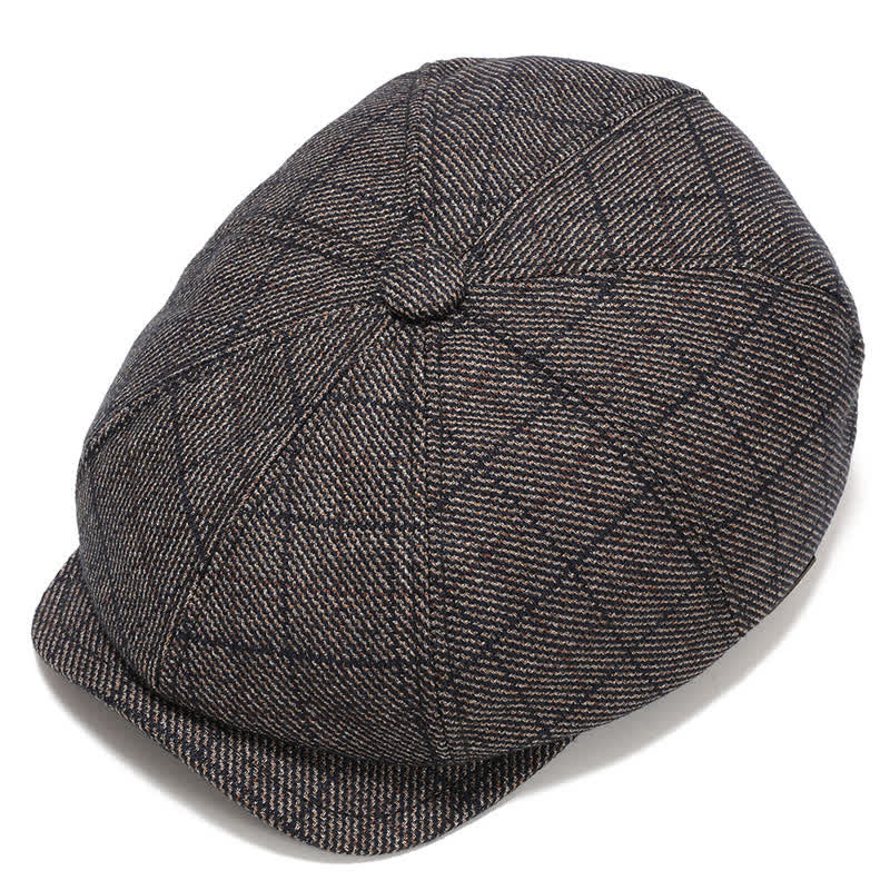 Classic Newsboy Flat Cap with Earflap Beret - Image 13