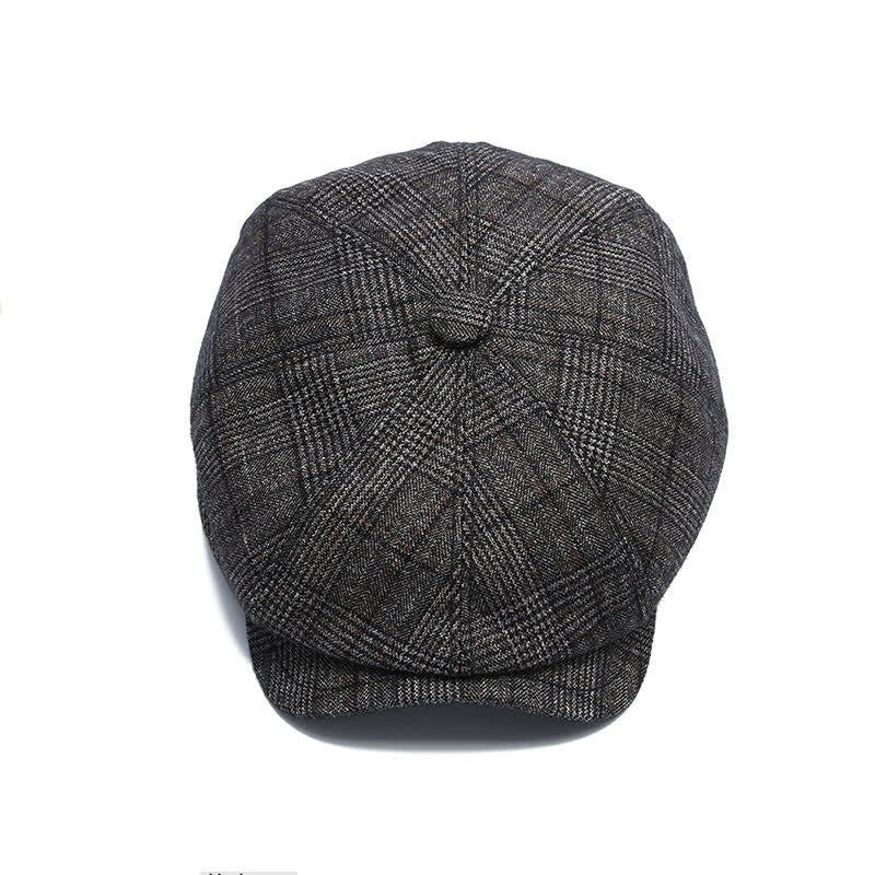 Classic Newsboy Flat Cap with Earflap Beret - Image 5