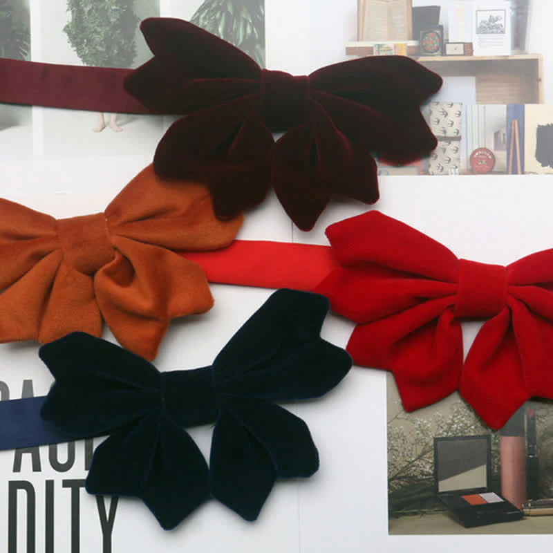 Clearance: Men's Retro Velvet Unique Butterfly Knot Bow Tie - Image 2