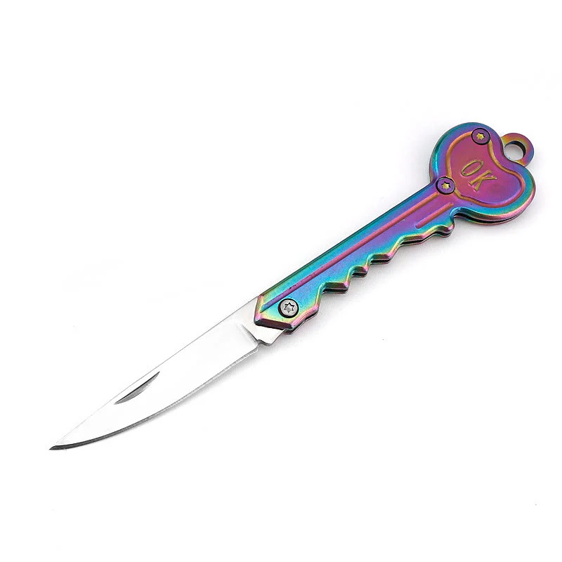 Colorful Love OK Folding Knife Outdoor EDC Tool - Image 3
