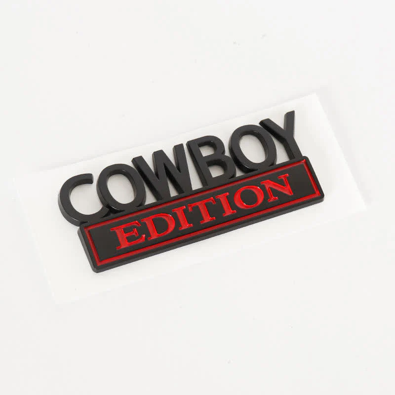 COWBOY EDITION ABS Sticker Emblem Car Badge - Image 10