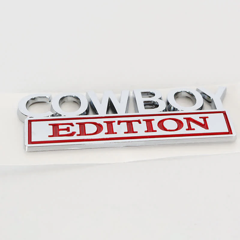 COWBOY EDITION ABS Sticker Emblem Car Badge - Image 4