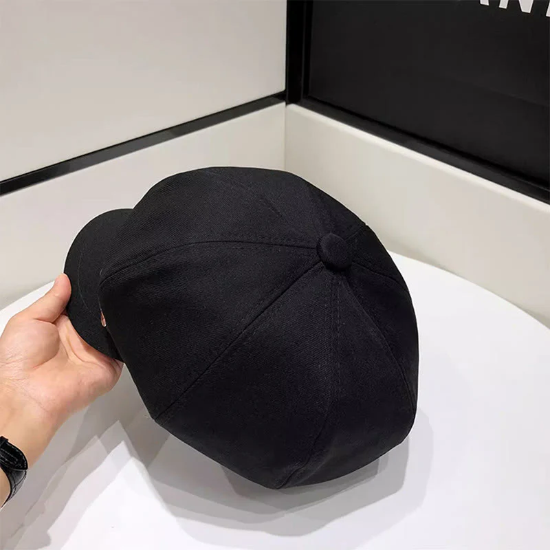 Creative Brim Buckle Women's Winter Beret Hat - Image 5