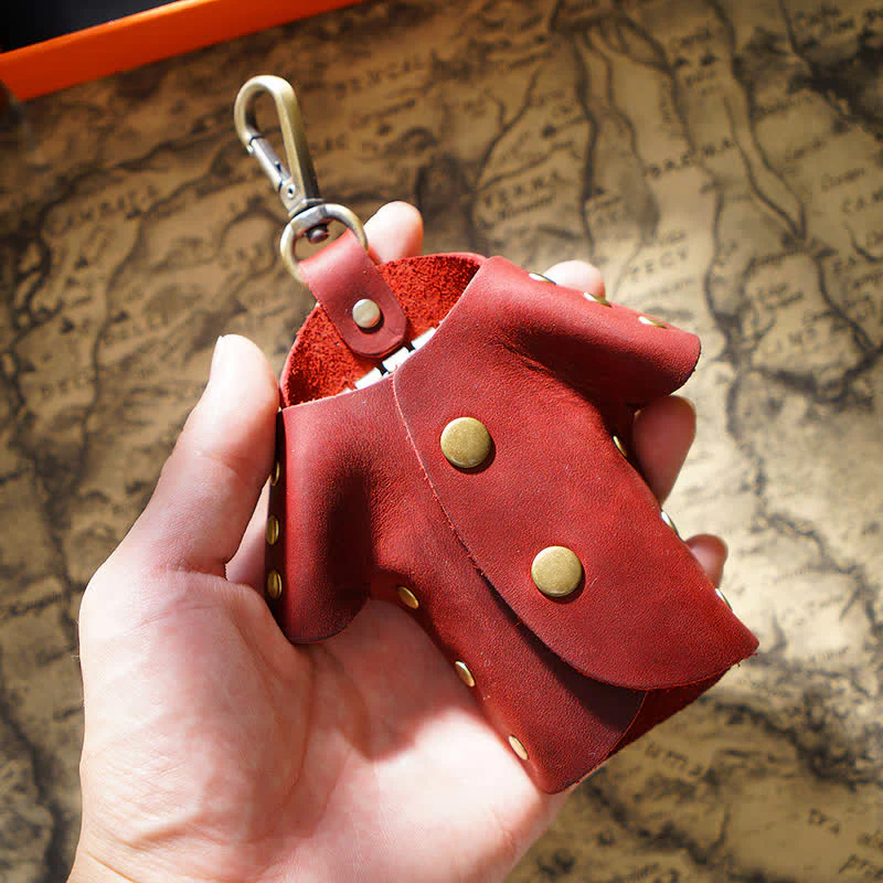 Creative Cute Clothes Shape Leather Key Case - Image 11