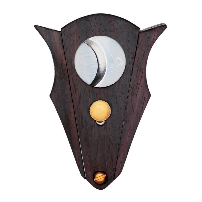 Creative Double Cutting Tool Wooden Cigar Cutter - Image 5