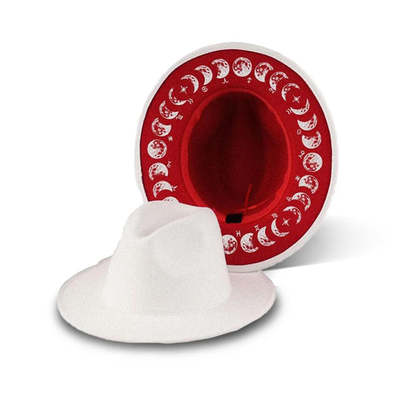 Creative Men's Moon Phase Changes Astrology Cowboy Hat - Image 8