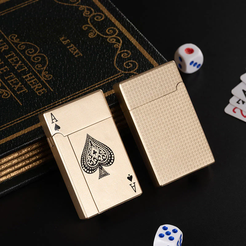 Creative Metal Spade A Poker Butane Lighter - Image 2