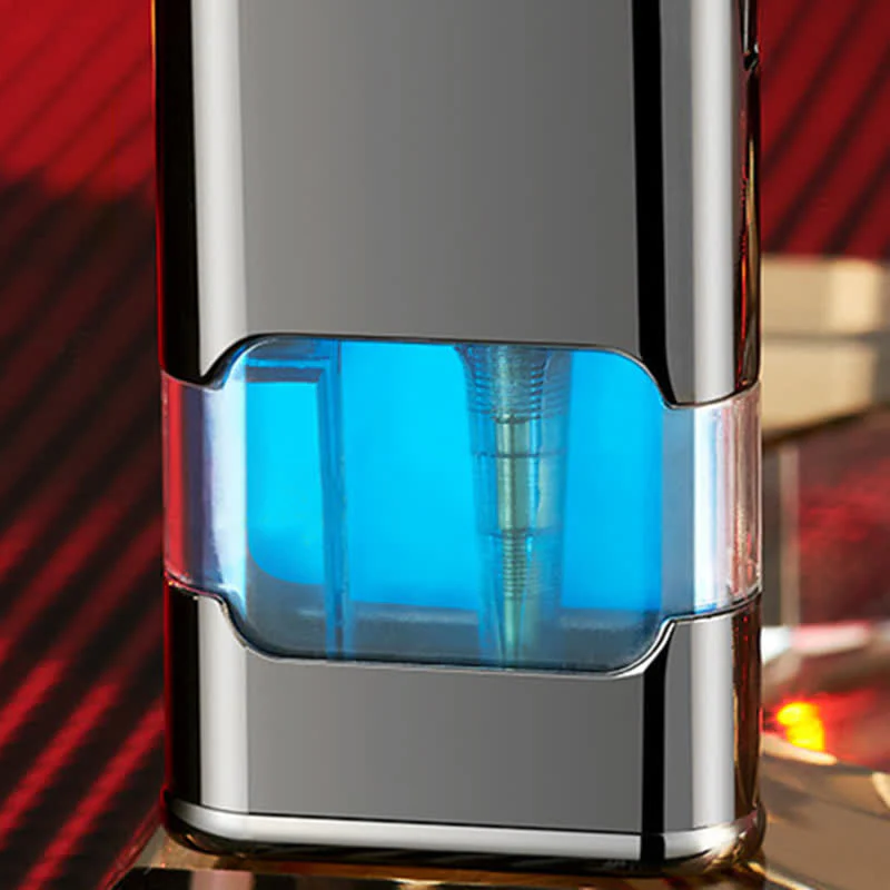 Horse Design Refillable Double Flame Butane Lighter With Clock - Image 4