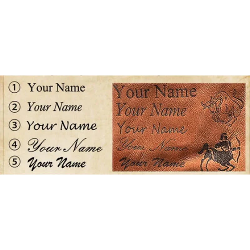 Custom Name EDC Wallet Pocket Organizer Leather Belt Bag - Image 8