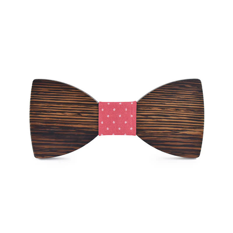 Custom Name Men's Engraved Wedding Wooden Bow Tie - Image 17