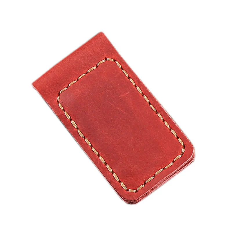 Custom Name Wedding Gift Idea Leather Magnetic Money Clip - Image 12