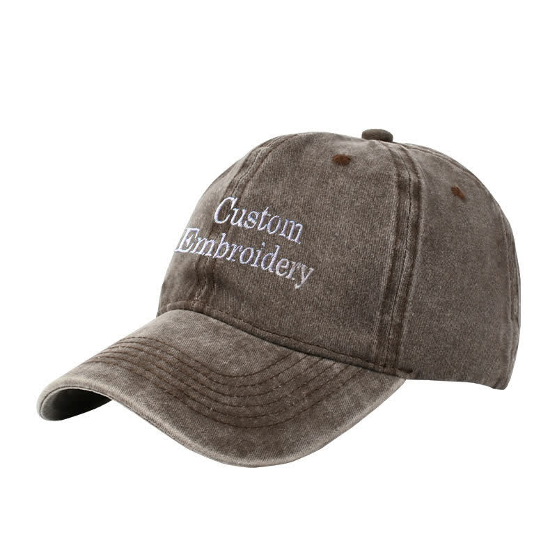 Custom Text Personalized Embroidered Adjustable Baseball Cap - Image 8