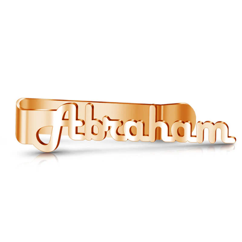 Custom Your Name Business Wedding Accessories Metal Tie Bar - Image 5