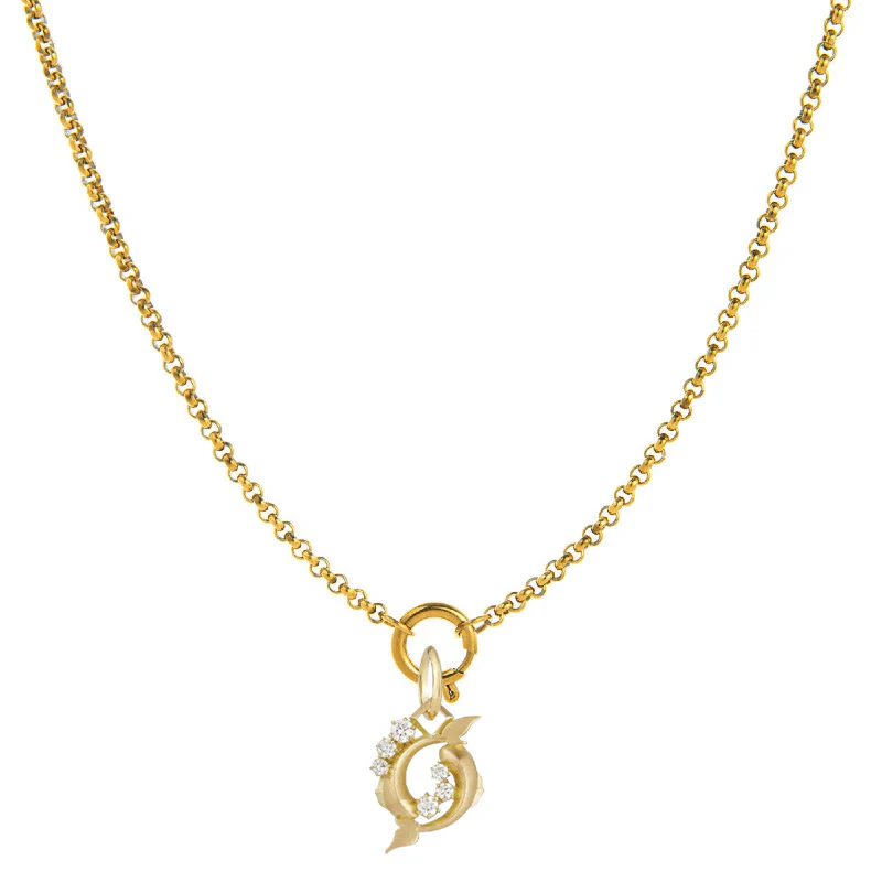 Diamond-Embellished Zodiac Symbol Necklace - Image 13