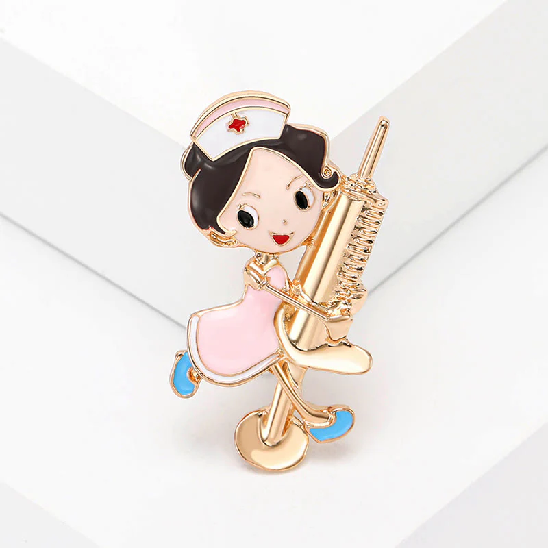 Cut Nurse Medical Nurse Gift Enamel Brooch - Image 6