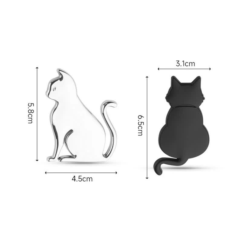 Decorative Cute Cat Pet Metal Sticker Car Badge - Image 5
